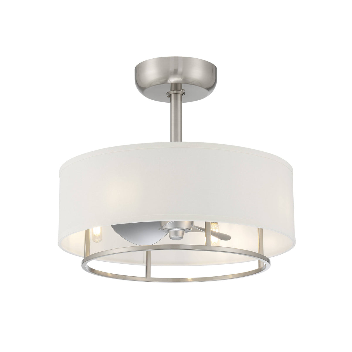 Kaiti Ceiling Fan with Dimmable Lights Brushed Nickel Finish